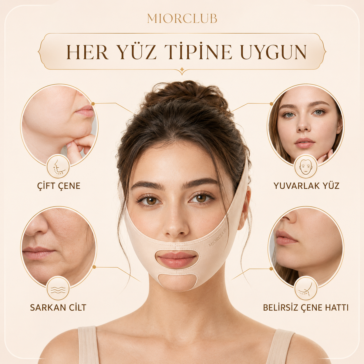 MiorClub V-Shape Yüz ve Çene Şekillendirici Bant