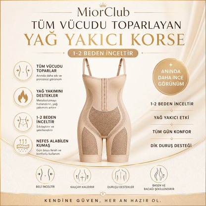 MiorClub Tüm Vücut Toparlayıcı ve Şekillendirici Korse