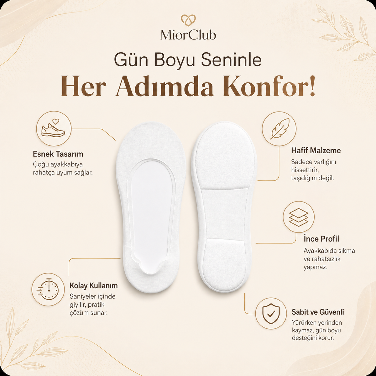 MiorClub™ Ortopedik Yastık Tabanlı Konfor Çorabı
