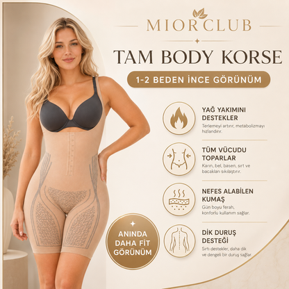 MiorClub Tüm Vücut Toparlayıcı ve Şekillendirici Korse