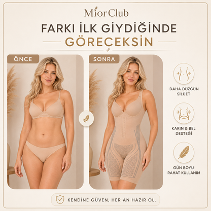 MiorClub Tüm Vücut Toparlayıcı ve Şekillendirici Korse
