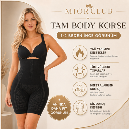 MiorClub Tüm Vücut Toparlayıcı ve Şekillendirici Korse